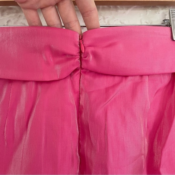 NWT Zara Shimmery Mini Skirt Bow Waist Small - Picture 5 of 9